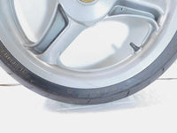 2002 MZ Skorpion Tour MZ660 660cc Cast Silver Front Wheel Rim 17"x3" -Bent