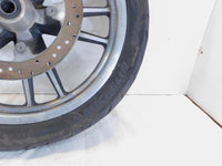 2008-2012 Harley Davidson Dyna Low Rider FXDL Silver Cast Front Rim Wheel - BENT - C3 Cycle