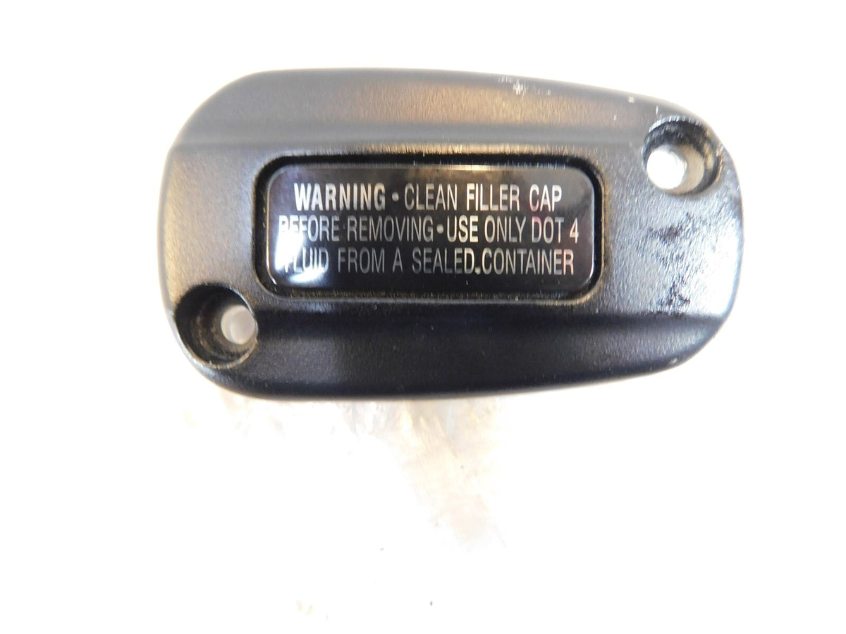 2018-2022 Harley Davidson Softail Black Rear Master Cylinder Reservoir Lid Cap - C3 Cycle