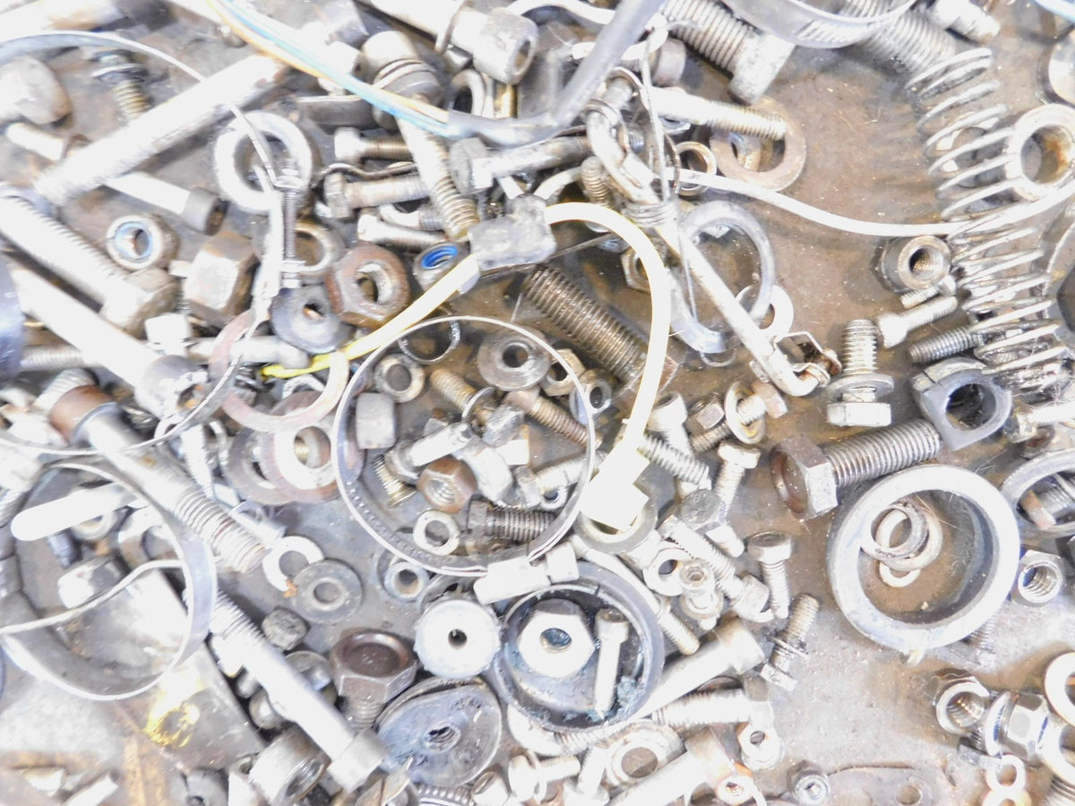 1977-1980 BMW Airhead R80 Miscellaneous Nuts Bolts & Brackets Parts Box Lot - C3 Cycle