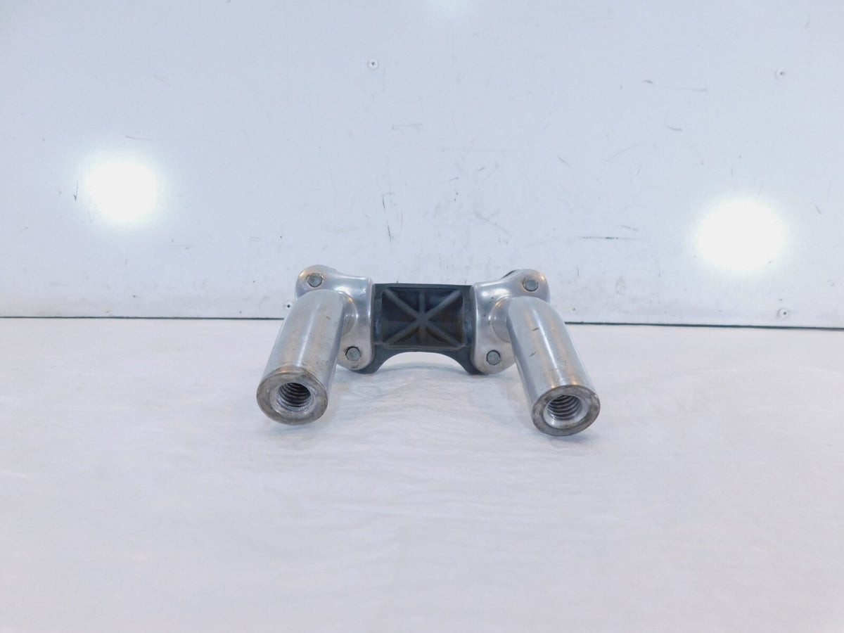 Harley Dyna Wide & Super Glide Custom Chrome Handlebar Mount Clamp Brackets - C3 Cycle