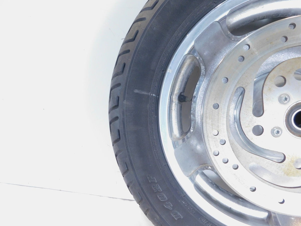 Harley Davidson Road King Electra Glide Chrome Mag Front Wheel Rim Tire & Rotors - C3 Cycle