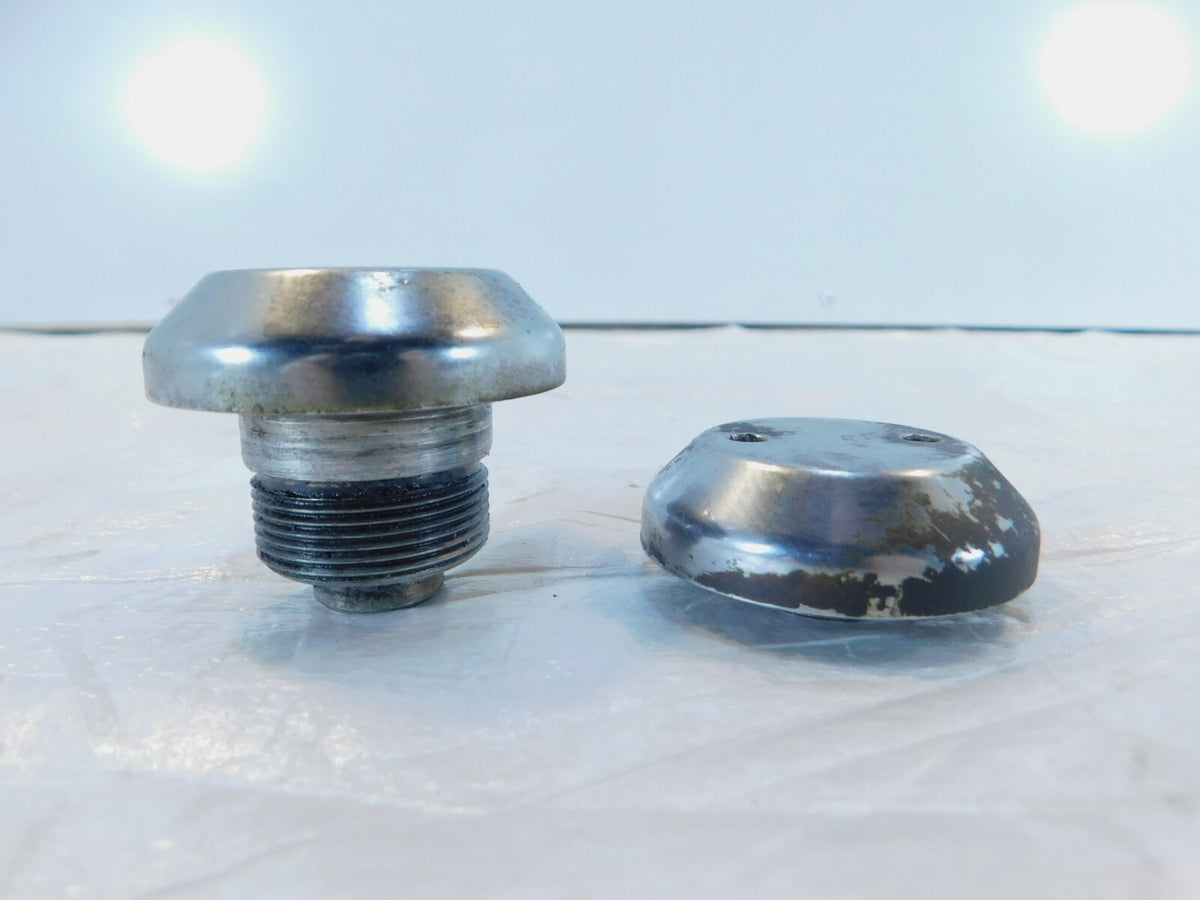 BMW Airhead R100 R60 R75 R90 /6 R100S Front Wheel Fork Tube Plug Cover Caps - C3 Cycle