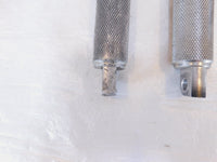 Harley Touring FXR Dyna Sportster & Softail Silver Knurled Footpegs Footrests - C3 Cycle