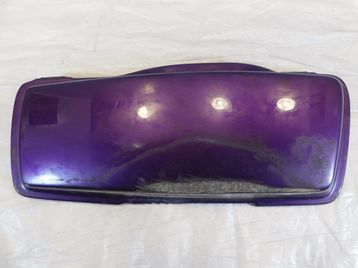 Harley Road King Street & Electra Glide Purple Right Saddlebag Cover Lid - C3 Cycle