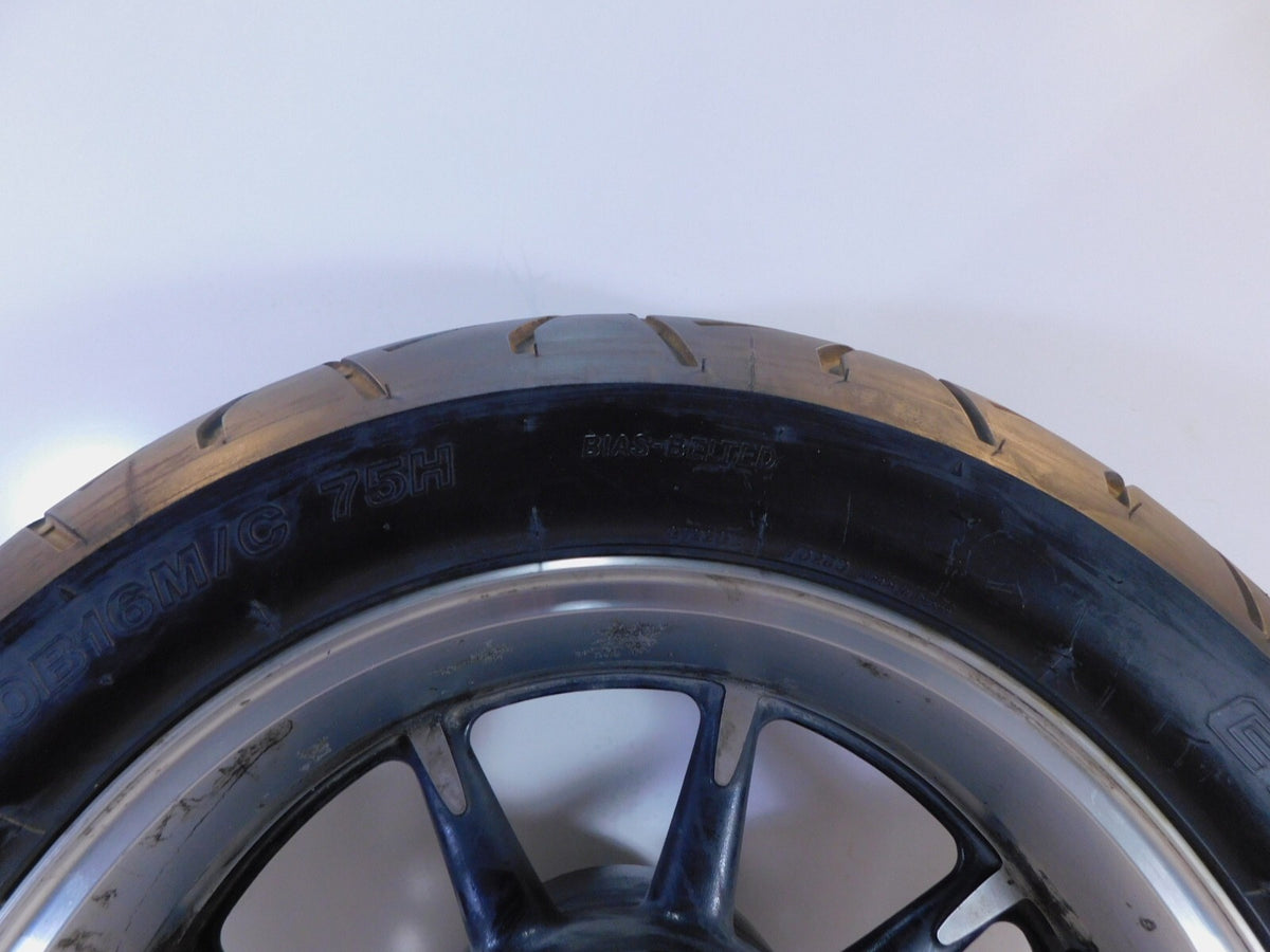 2009 Kawasaki Vulcan 1700 Nomad Voyager VN1700 Silver Rear Wheel Rim & Tire - C3 Cycle