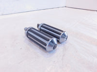 Pair Harley Touring FXR Dyna Sportster & Softail Black ISO Peg Footpeg Footrests - C3 Cycle