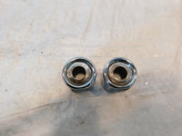 1986 1987 Harley Davidson Sportster XLH 1100 Chrome Upper Top Shock Bolt Covers - C3 Cycle