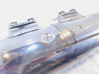 Harley Softail Heritage Classic Fishtail Chrome Front Rear Exhaust Pipe Mufflers - C3 Cycle