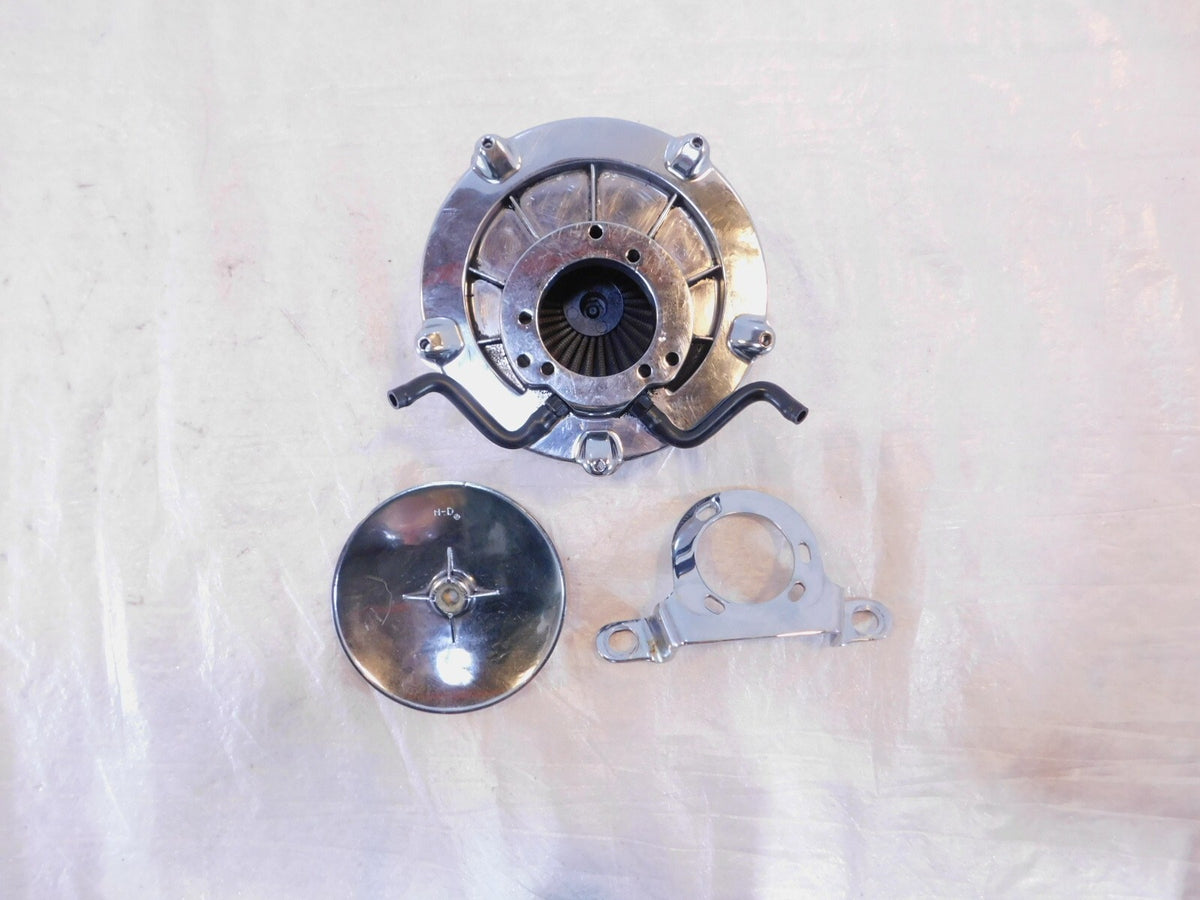 Harley Davidson Electra Glide Dyna & Softail Chrome Air Intake Filter Cleaner - C3 Cycle