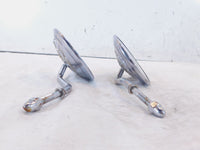Harley Dyna Sportster Softail FXR Sportster Front Chrome Rear View Mirror - Set - C3 Cycle