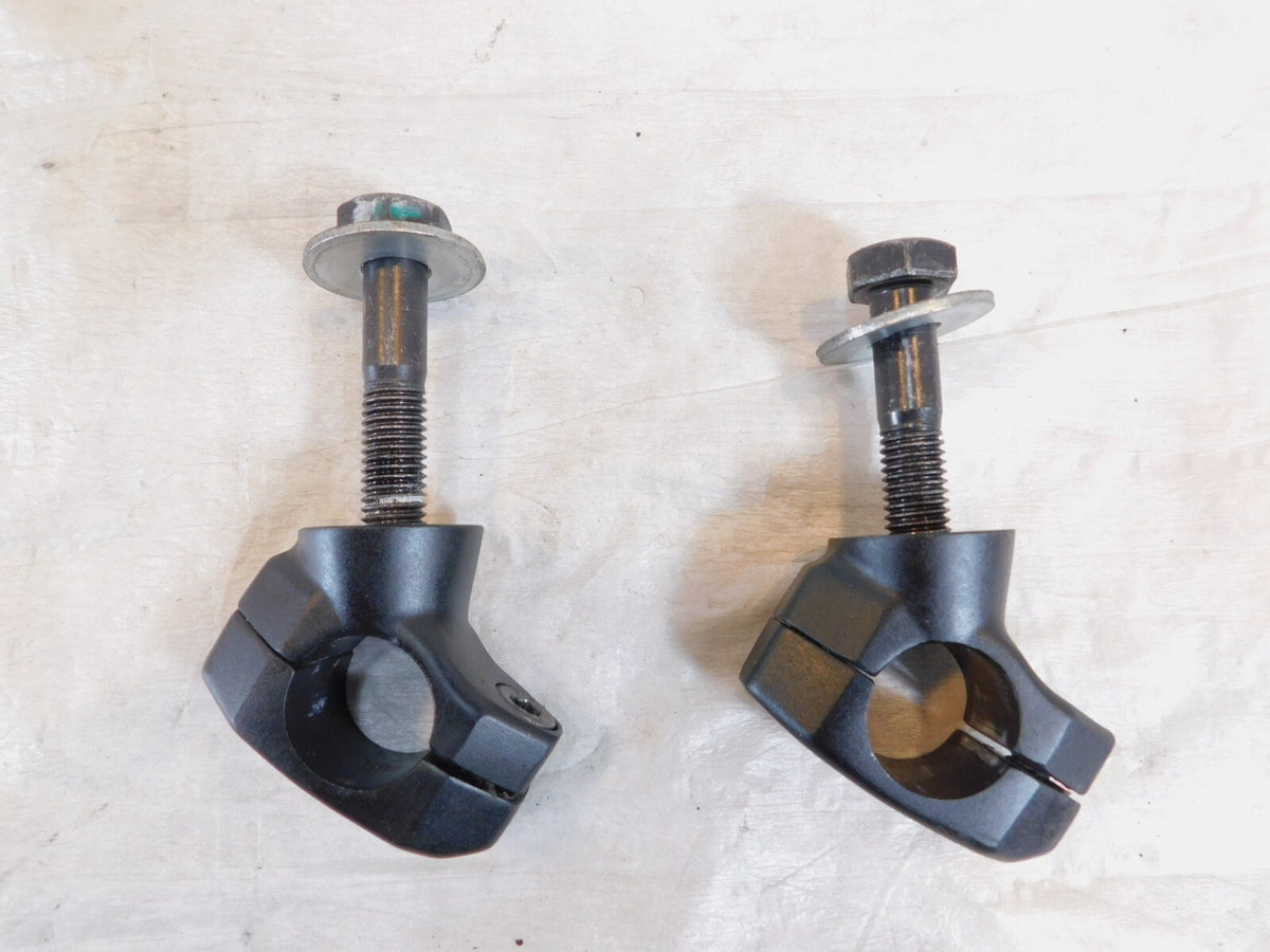 2010-2017 Victory Cross Country Black Handlebar Handle Bar Riser Mount Clamps - C3 Cycle