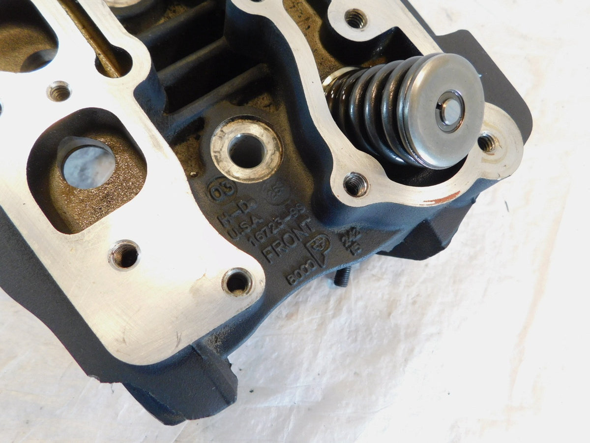 Harley Davidson Touring Softail & Dyna Black Cylinder Heads w/ Springs & Valves - C3 Cycle