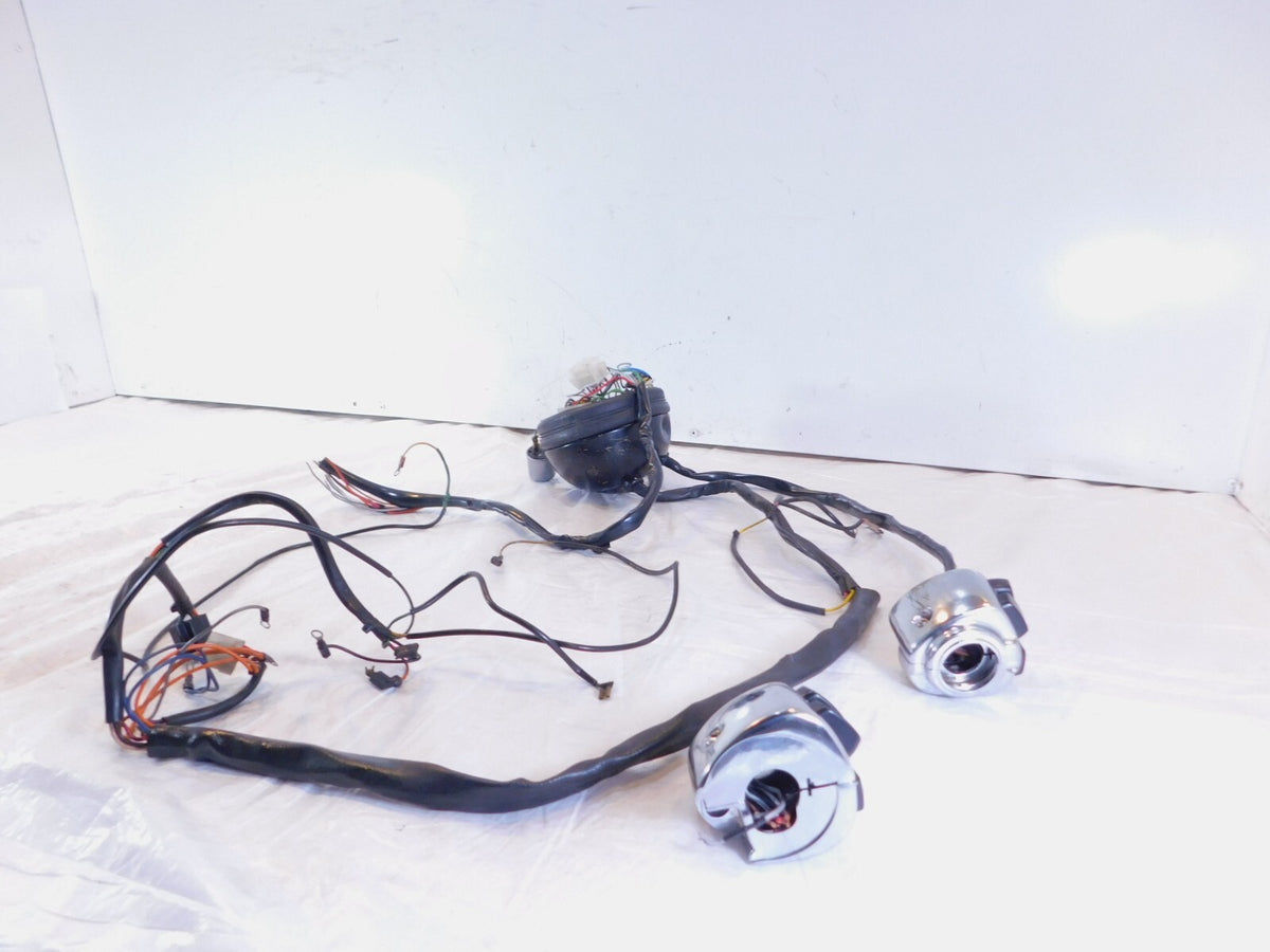 Harley Sportster 883 1100 & 1200 Wire Wiring Harness Headlight & Chrome Switches - C3 Cycle