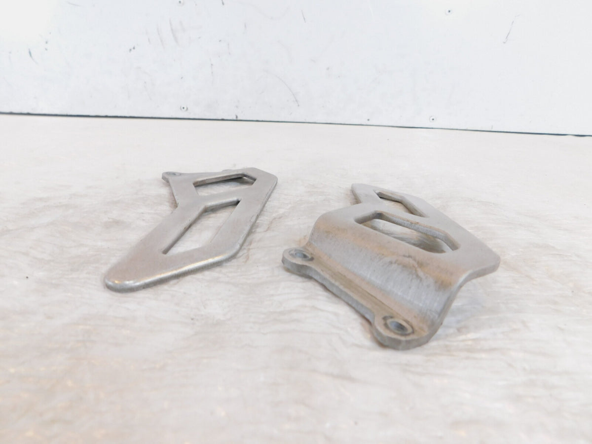 2000-2003 Aprilia SL1000 Falco Front Silver Left/Right Footrest Foot Heel Guards