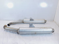Pair Ducati Sport Touring ST4 Silver Rear Left/Right Exhaust System Mufflers - C3 Cycle