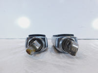 Harley Touring FXR Dyna Sportster & Softail Chrome & Rubber Footpegs Footrests - C3 Cycle