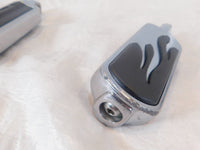Pair Harley Touring FXR Dyna Sportster & Softail Black ISO Peg Footpeg Footrests - C3 Cycle