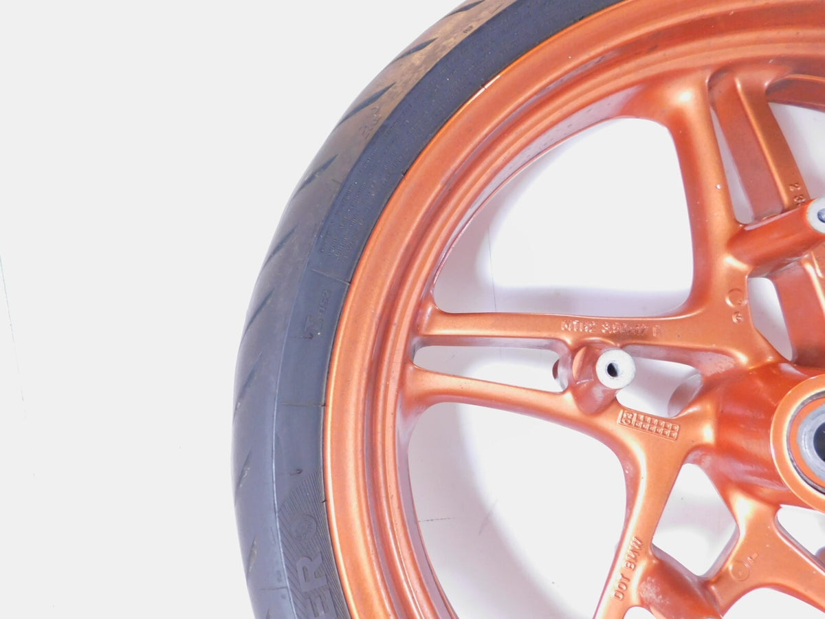 2002-2005 BMW R1150R Rockster Cast Orange Back Front Wheel Rim & Tire - 3.50x17" - C3 Cycle