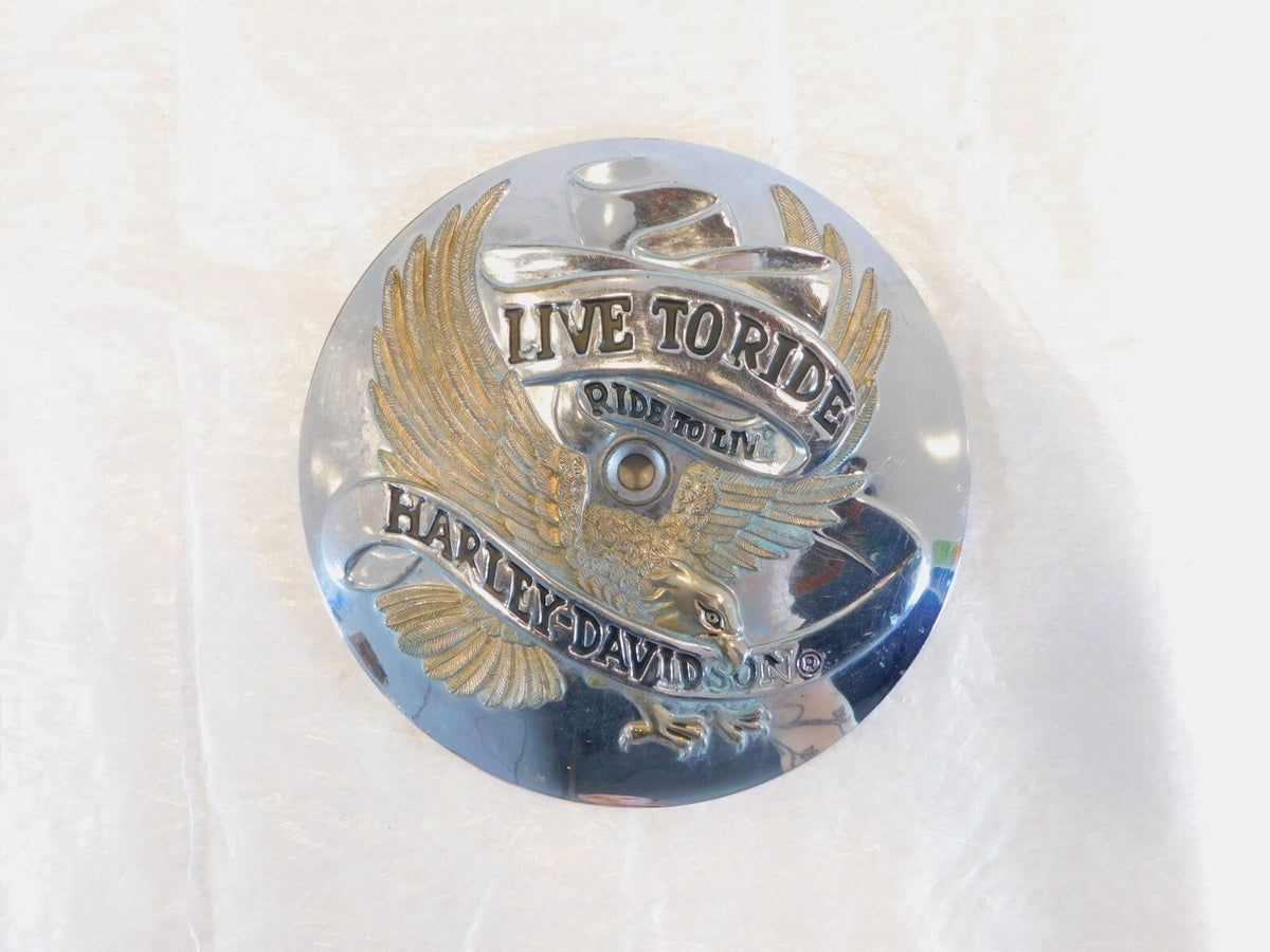 Harley Touring Softail Dyna Live to Ride Eagle Air Cleaner Filter Cover Insert - C3 Cycle