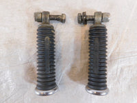 Harley Davidson FXR Dyna Sportster & Softail Black Rubber Footpegs Footrests - C3 Cycle