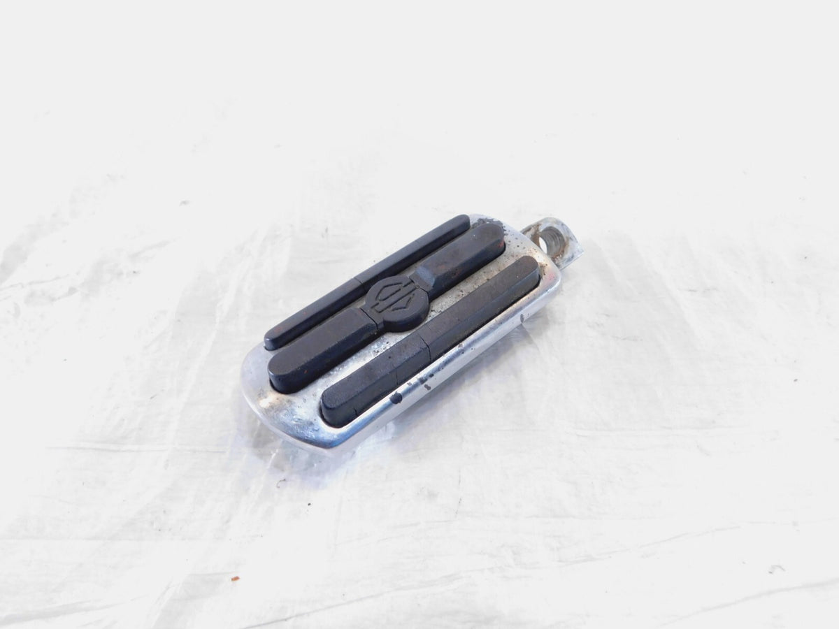 Harley Touring FXR Dyna Sportster Softail Black & Chrome Peg Footpeg Footrest - C3 Cycle
