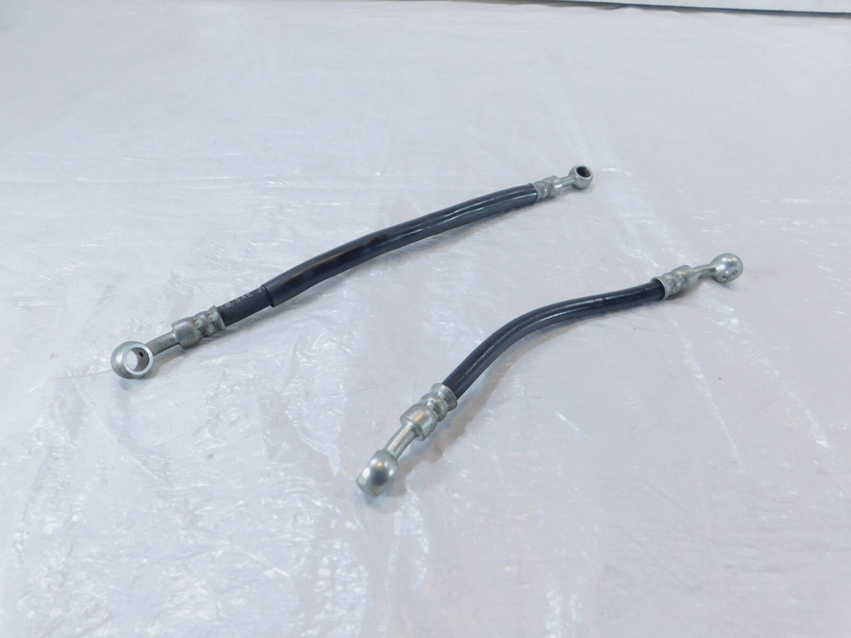 Pair Suzuki RF600 & RF900 Black Engine Motor Cylinder Block Oil Hose Line Pipes - C3 Cycle