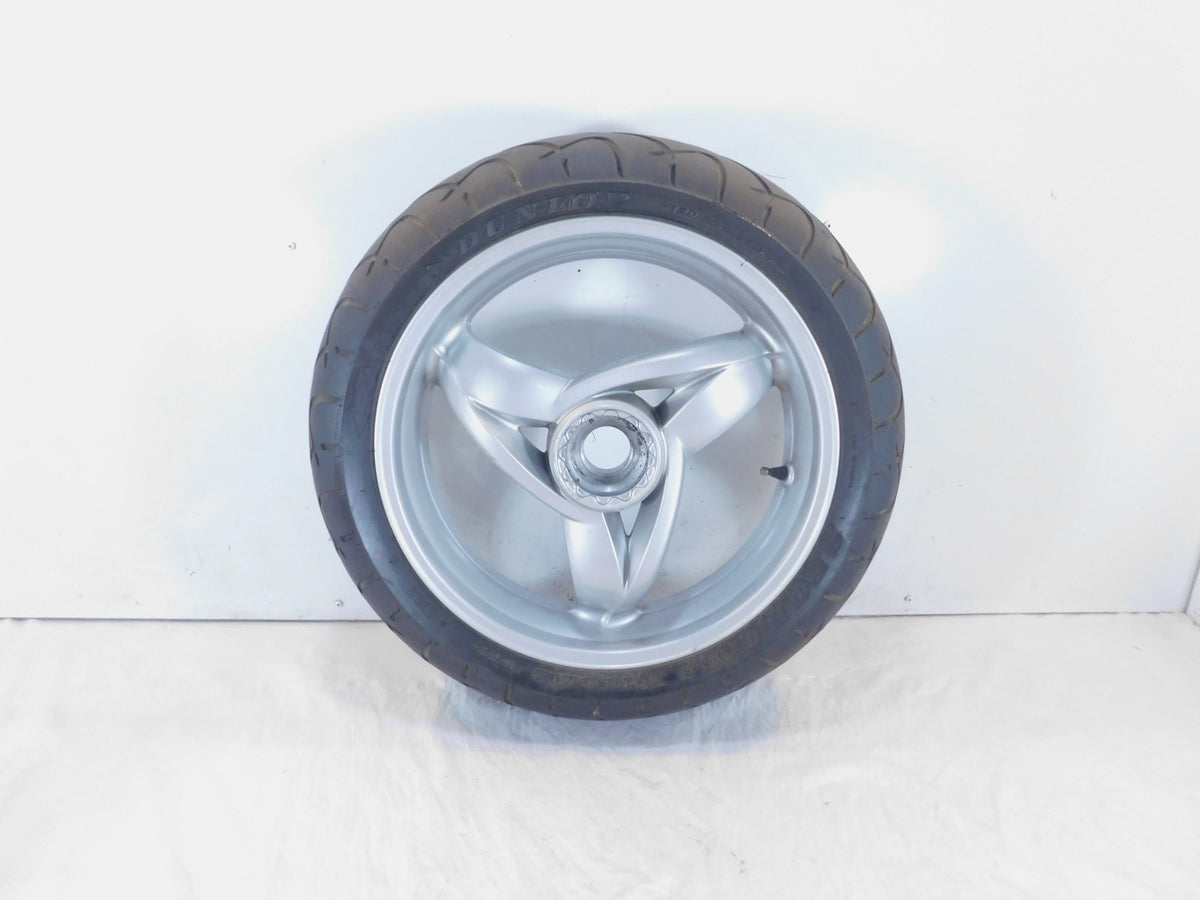 2001-2005 BMW F650 CS F650CS Scarver Silver Rear Rim Wheel & Tire - 36317681009 - C3 Cycle