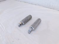 Harley Touring FXR Dyna Sportster & Softail Silver Knurled Footpegs Footrests - C3 Cycle
