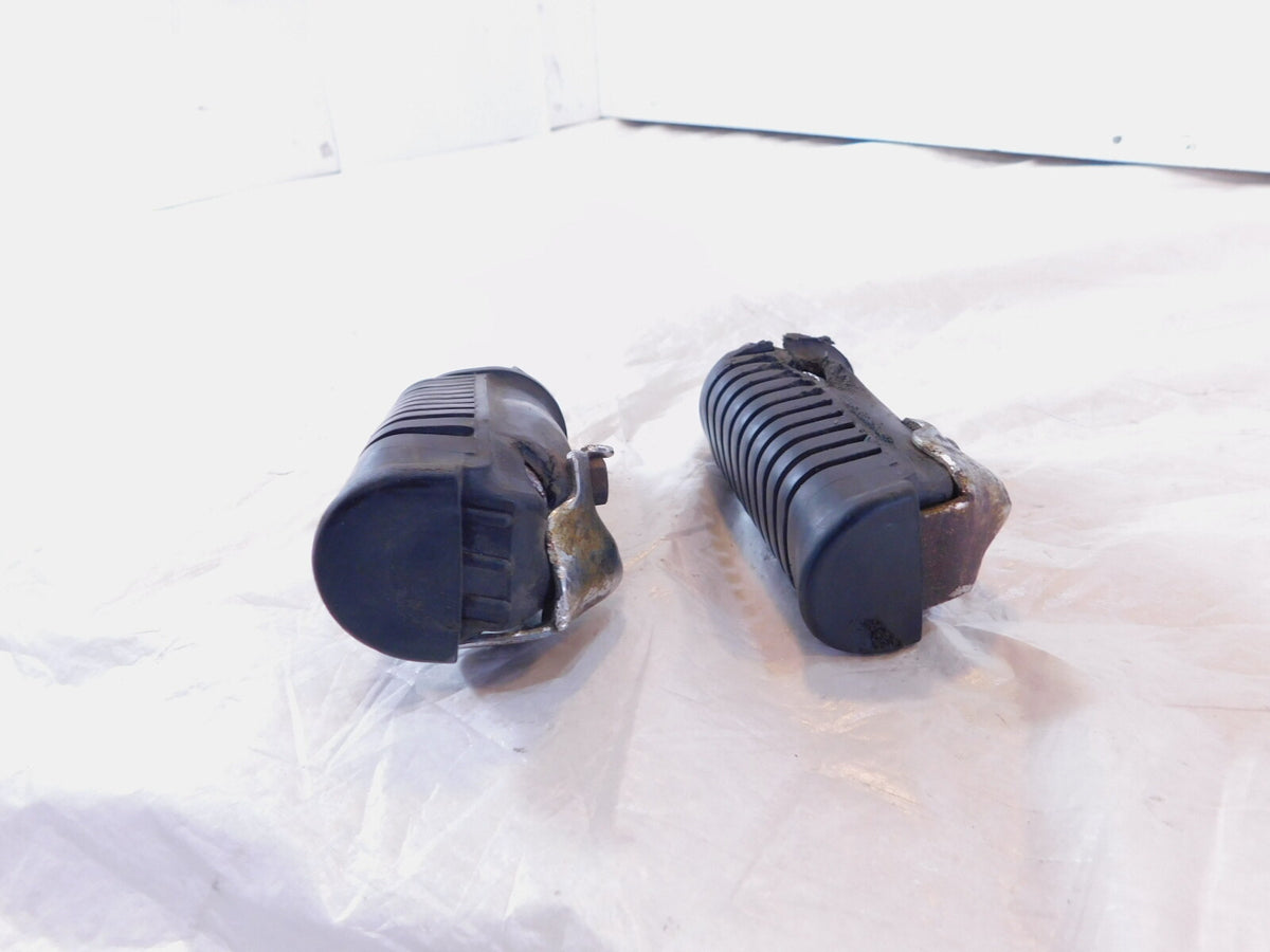 1983 83 Honda GL650 Silverwing 650 Front Driver Black Footpeg Peg Footrests - C3 Cycle