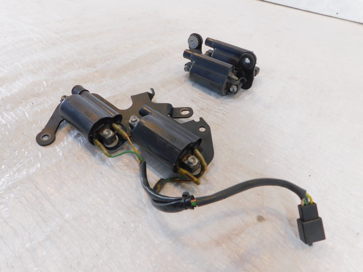 2000-2003 Aprilia SL1000 Falco Front/Rear HT Ignition Coil Spark Plugs - C3 Cycle