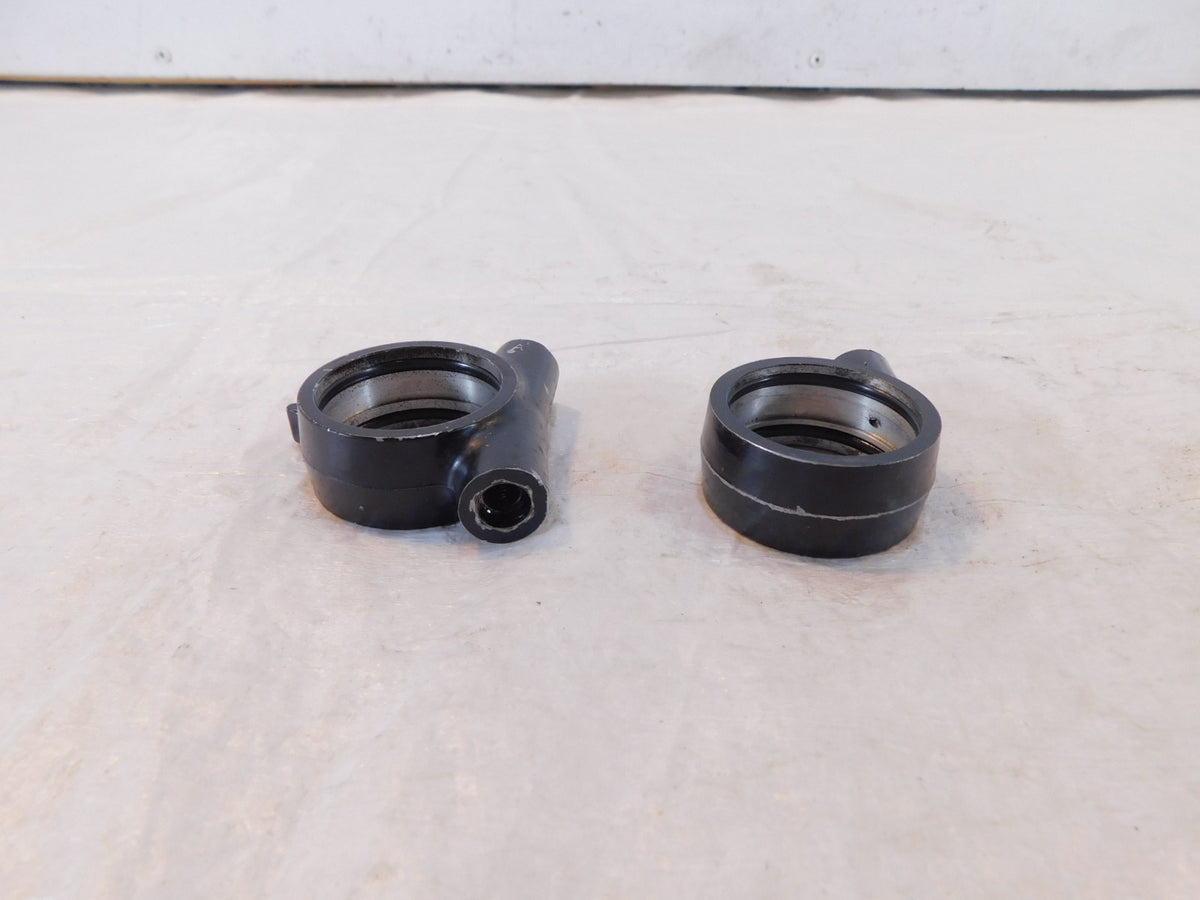 1982 82 Yamaha XJ750 Maxim 750 Front Fork Triple Tree Air Joint Holder Brackets - C3 Cycle