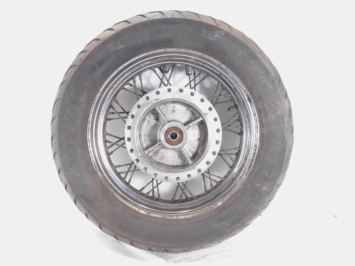 Kawasaki Vulcan 800 1500 Classic Fi Drifter Rear Spoked Wheel Rim & Tire -Bent