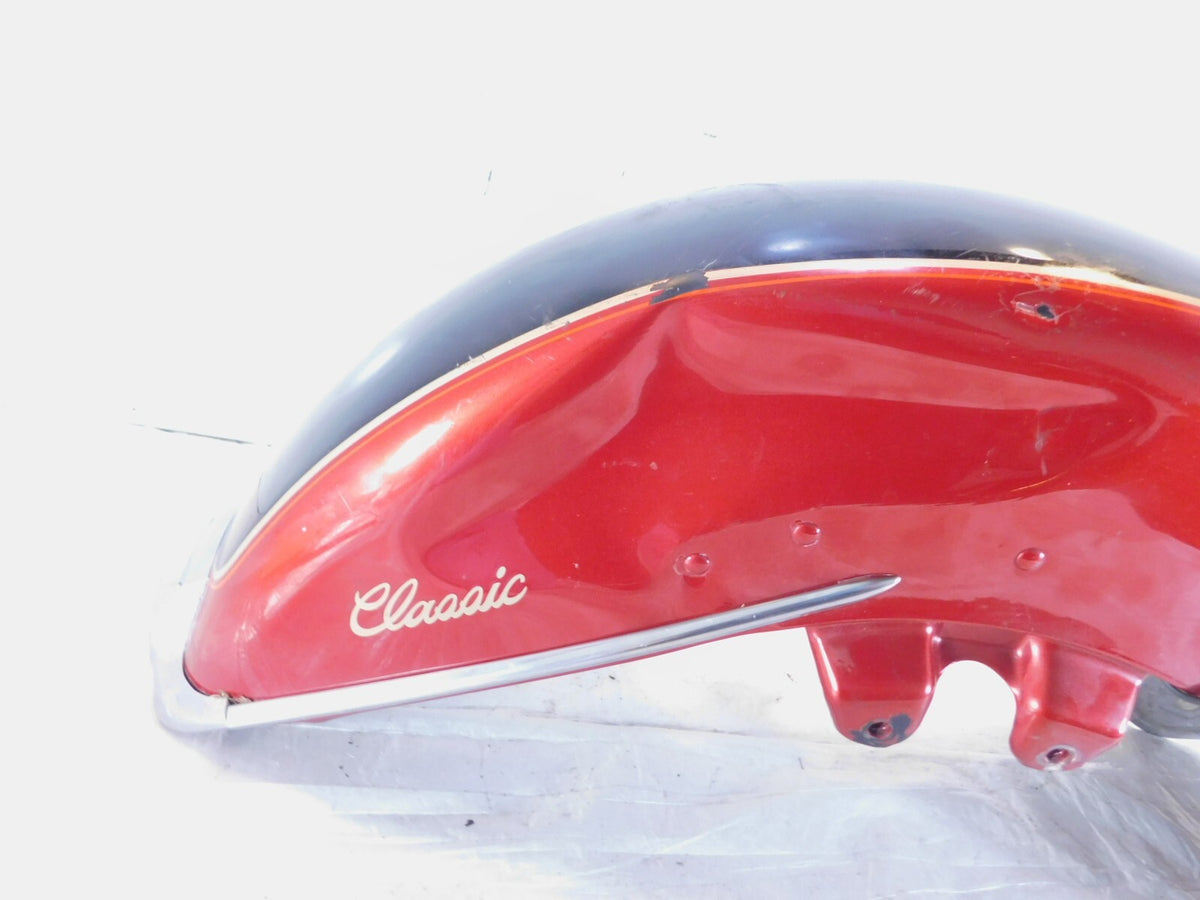 Harley Davidson EVO Touring Electra Glide Red & Black Front Wheel Cover Fender - C3 Cycle