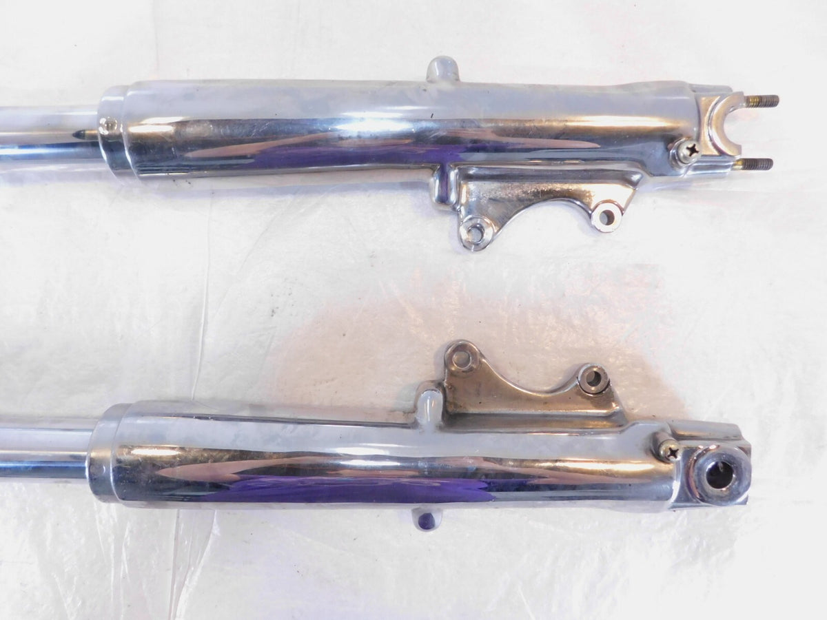Harley Davidson Road King Electra Glide Chrome Front End Suspension Fork Shocks - C3 Cycle