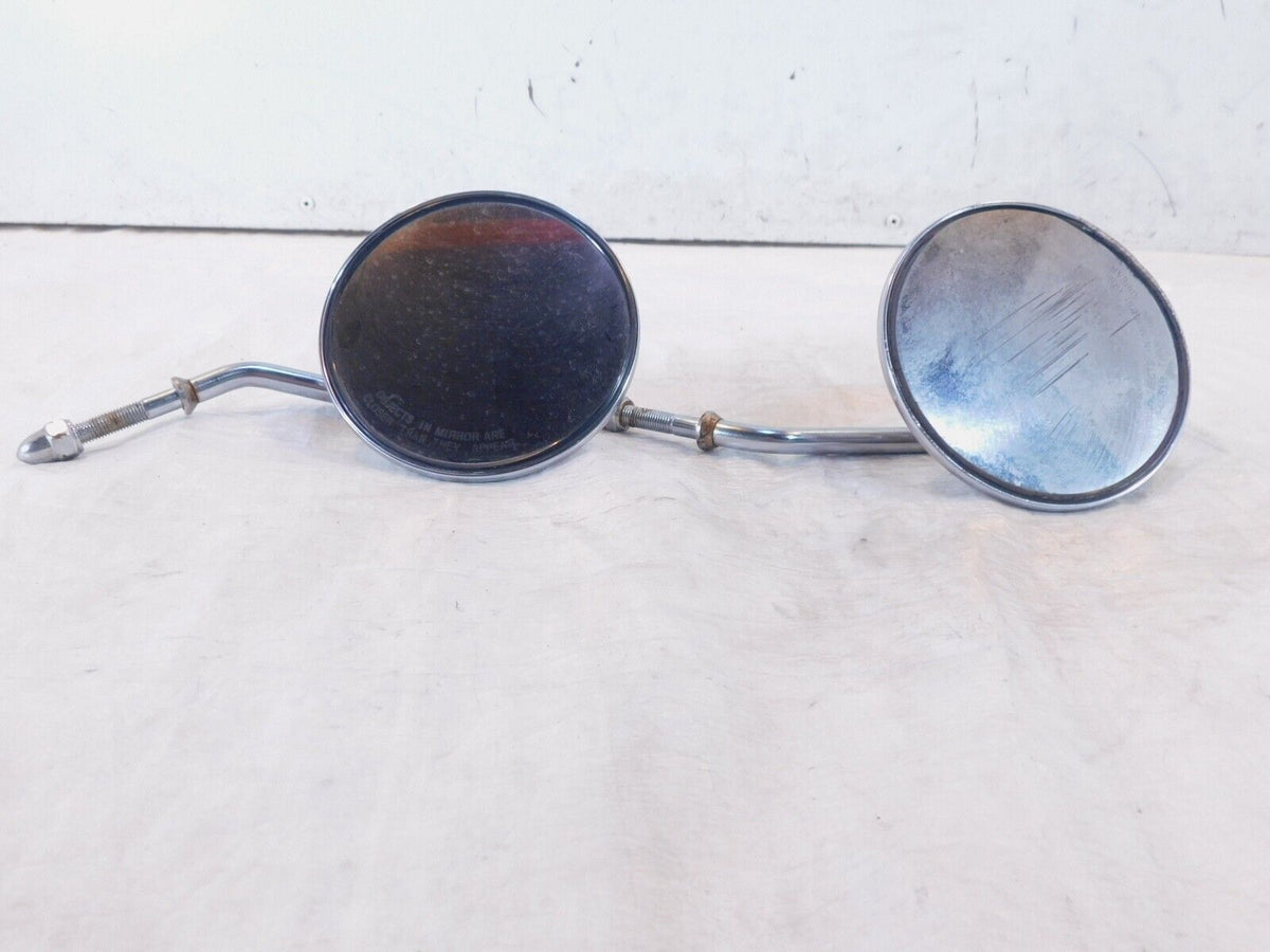 Harley Dyna Sportster Softail FXR Sportster Front Chrome Rear View Mirror - Set - C3 Cycle