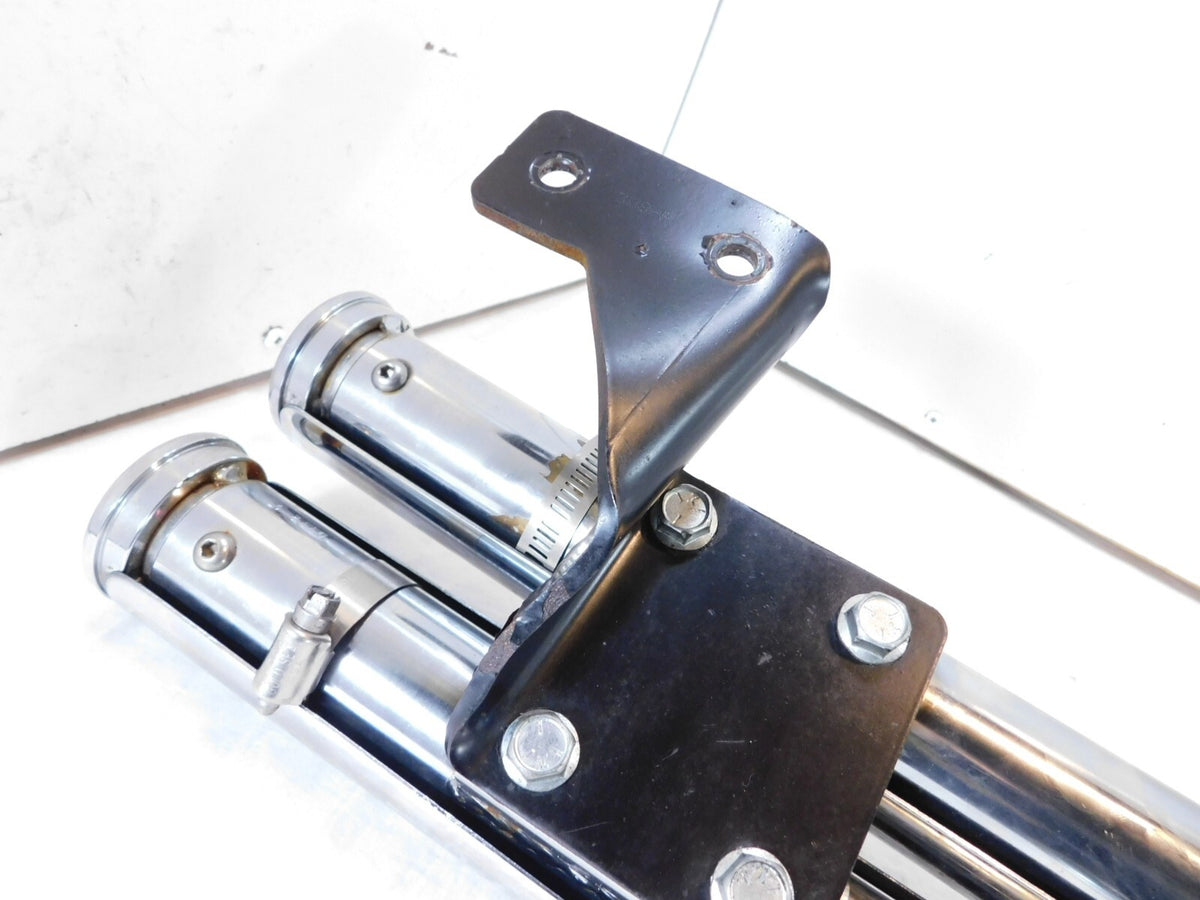 Harley Davidson Softail Vance & Hines Exhaust Pipe System w/ Bracket - DENTED - C3 Cycle