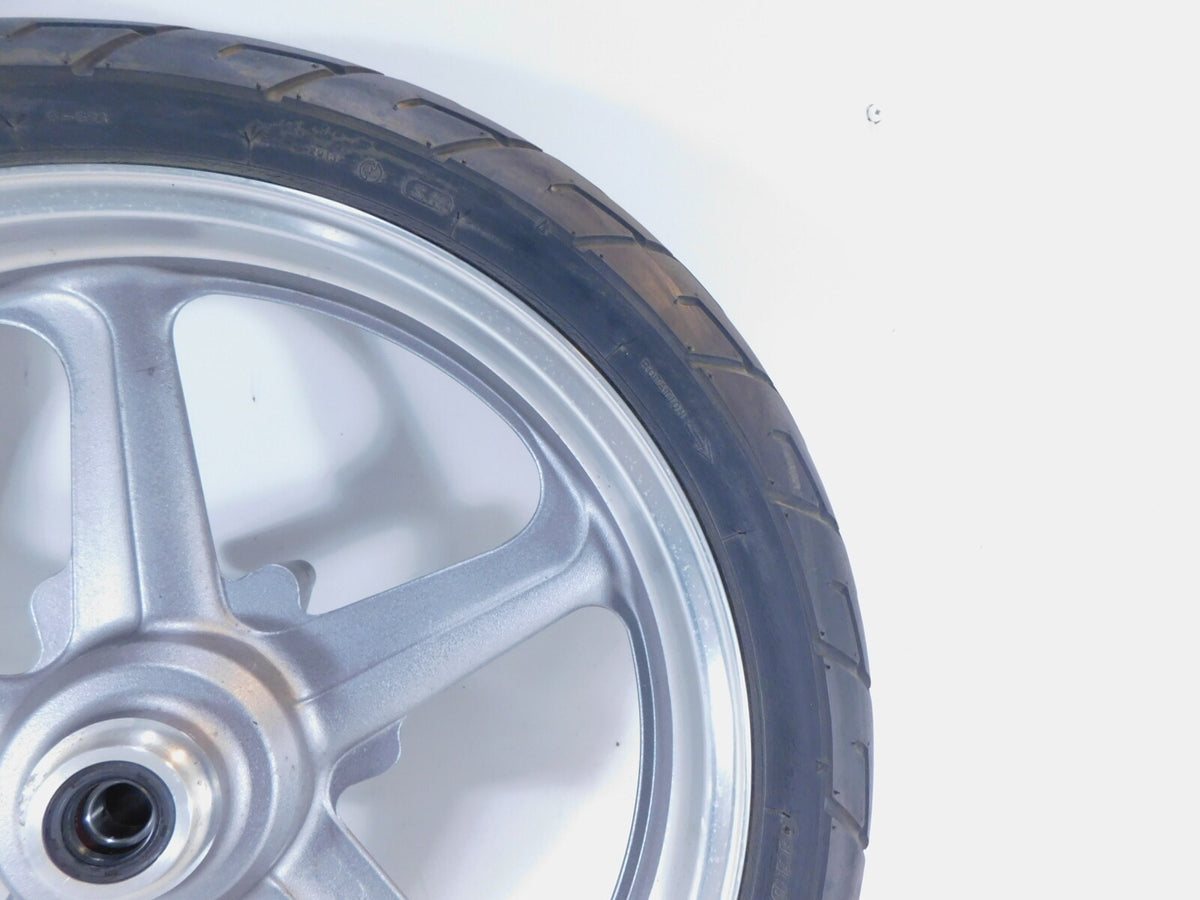 91-03 Honda Nighthawk CB750 Silver Front Wheel Rim & Tire (18"x2.75") -Bent - C3 Cycle
