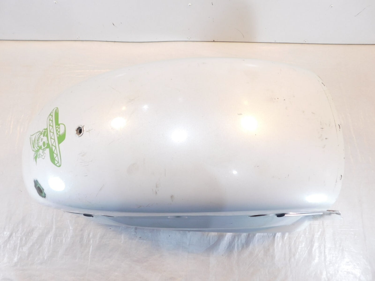 Indian Chief Chieftain Roadmaster & Springfield White Rear Wheel Cover Fender - C3 Cycle