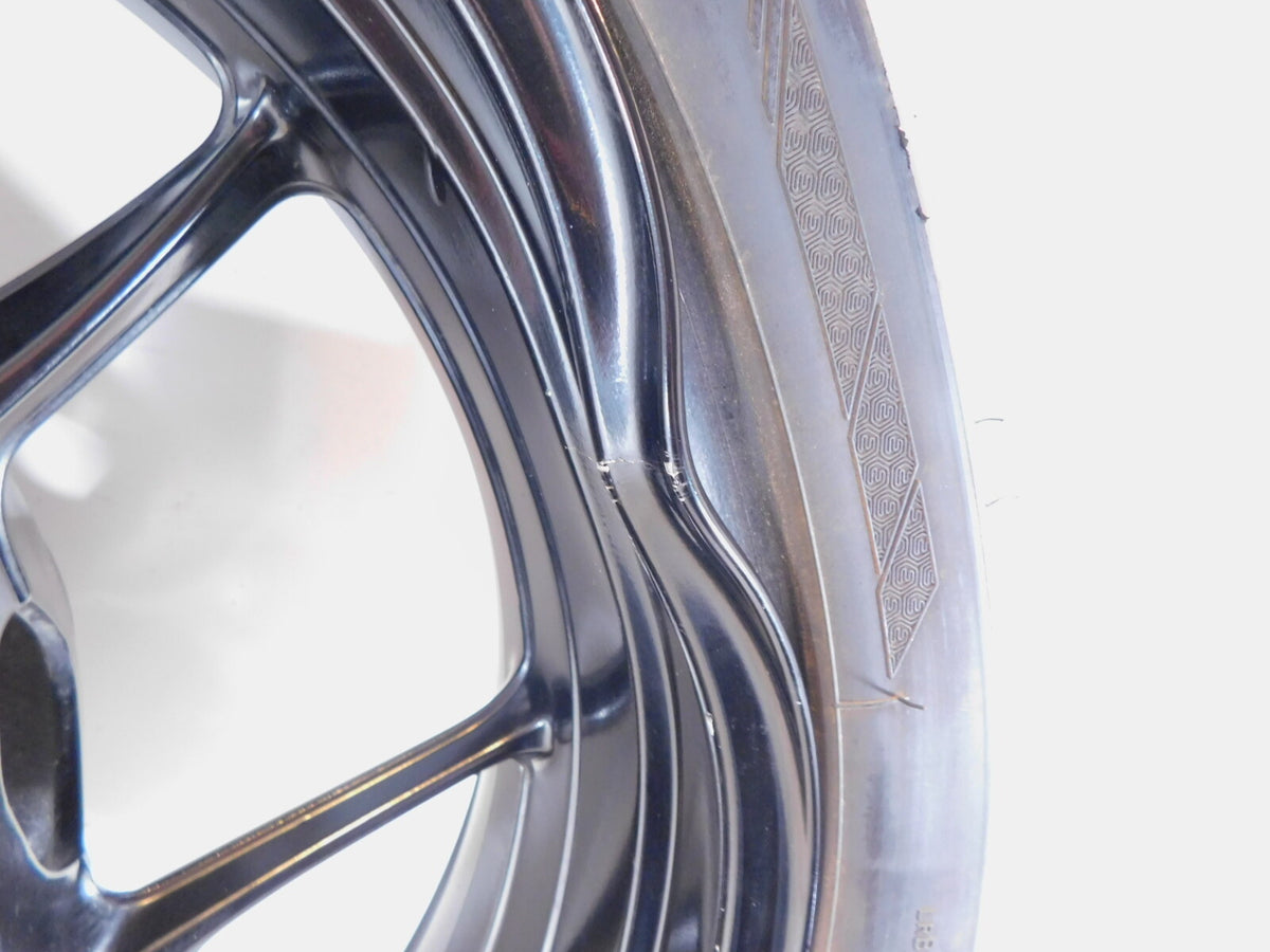 2020 2021 2022 2023 BMW F900R F900XR Black Rear Back Cast Wheel Rim - Bent - C3 Cycle