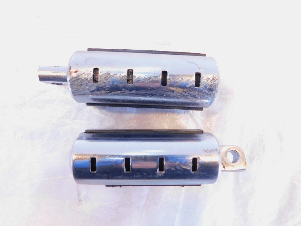 Harley Touring FXR Dyna Sportster & Softail Metal & Rubber Footpegs Footrests - C3 Cycle