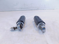 Harley Touring Dyna Sportster & Softail ISO Chrome & Rubber Footpeg Footrests - C3 Cycle