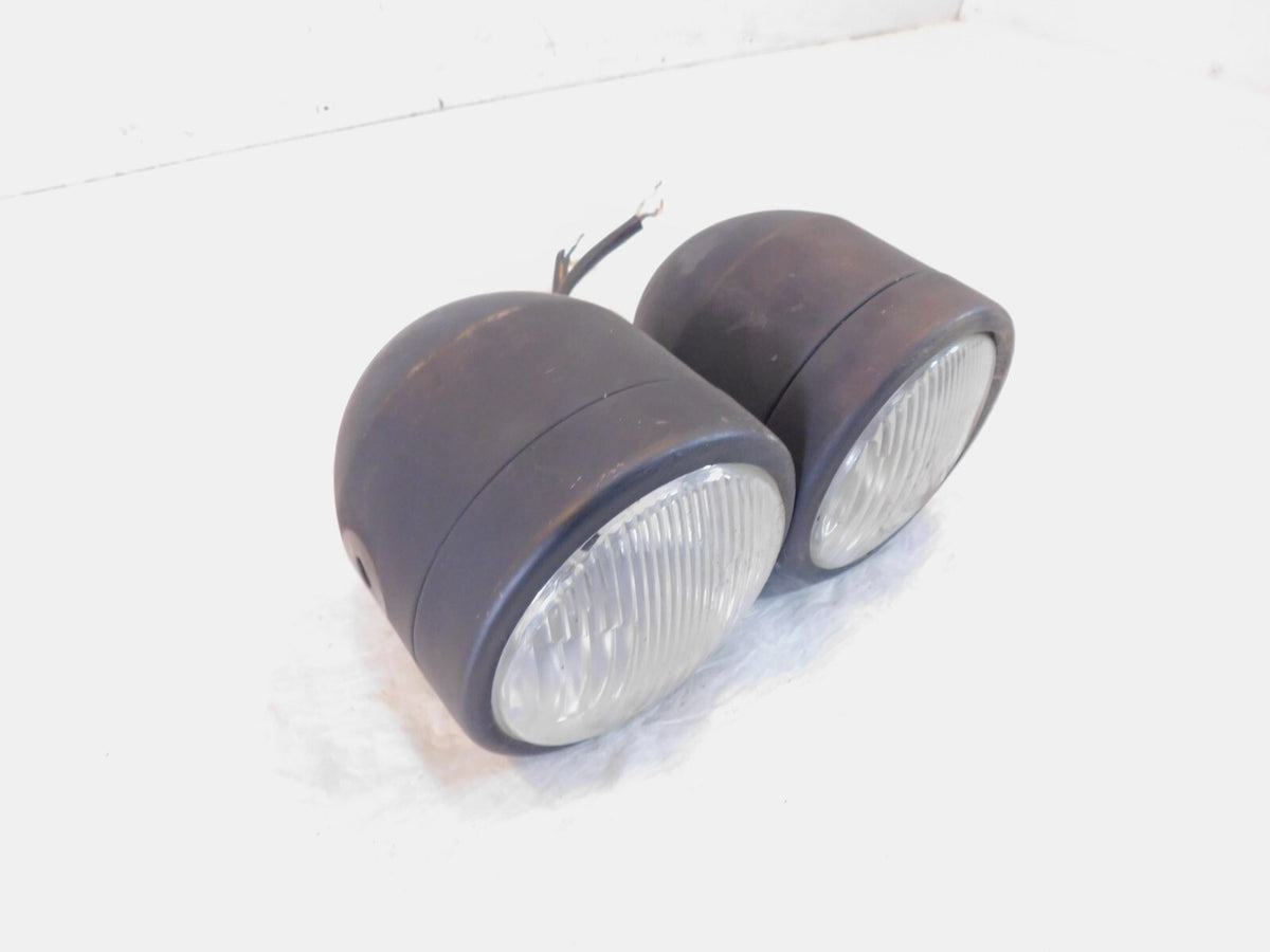 1995-99 Honda VT1100 Shadow 1100 ACE Aero Dual Black Front Headlights & Housings - C3 Cycle
