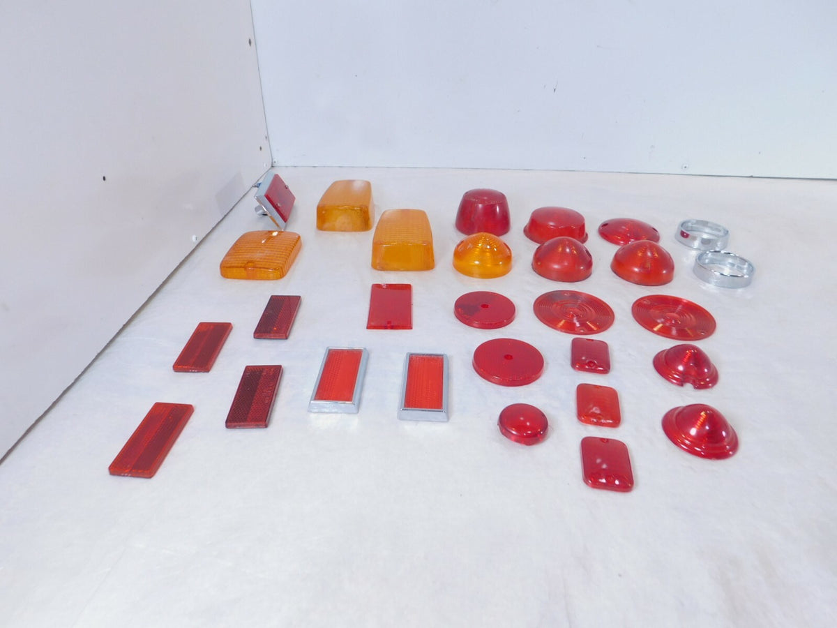 Lot Harley Davidson Motorcycle Boat Trailer Turn Signal Brake Light Lamp Lenses - C3 Cycle