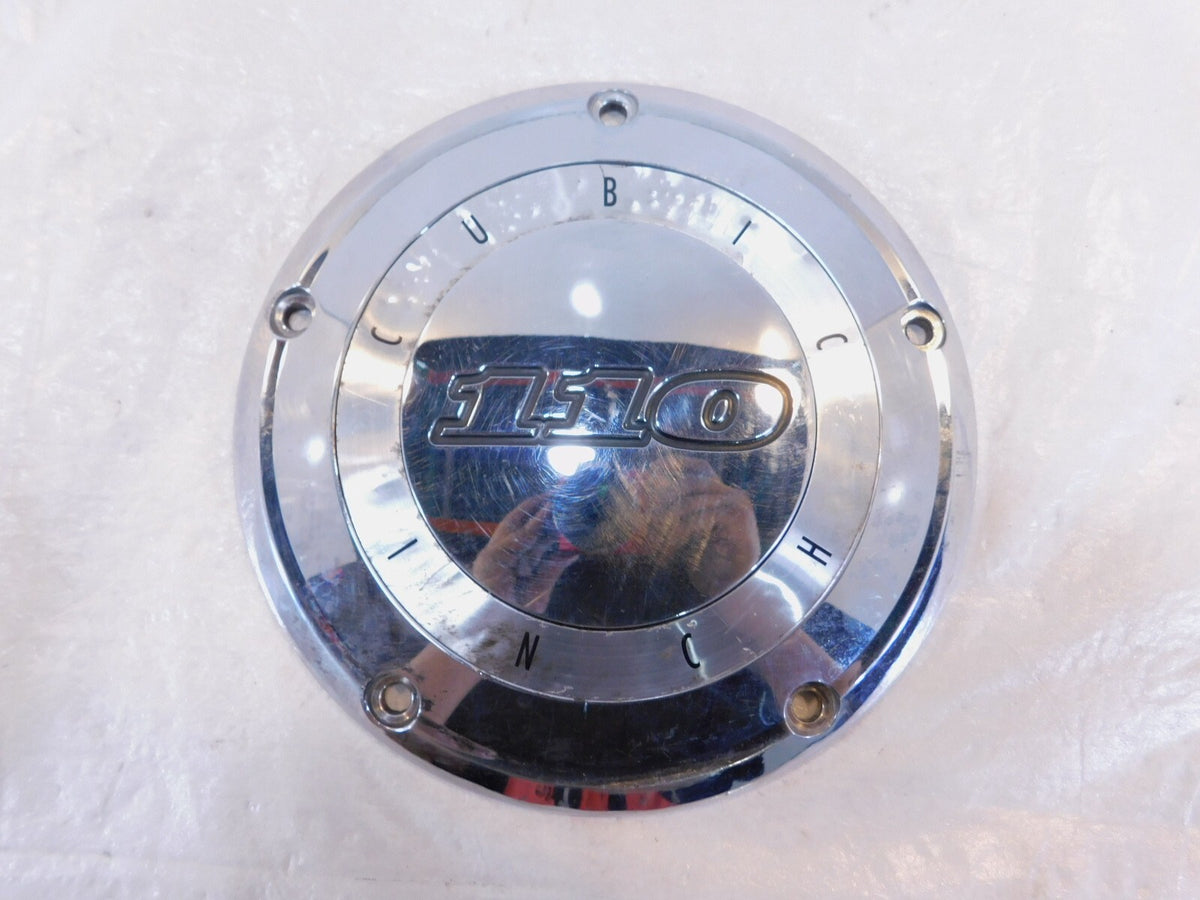 Harley Davidson Twin Cam 110 Softail Dyna Left Engine Chrome Derby Clutch Cover - C3 Cycle