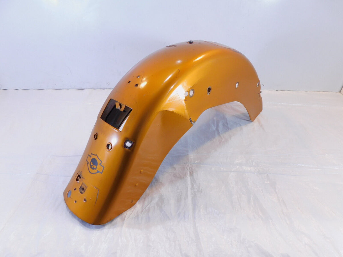 2007 Harley Softail Heritage Classic Orange Rear Wheel Cover Fender -Dented - C3 Cycle