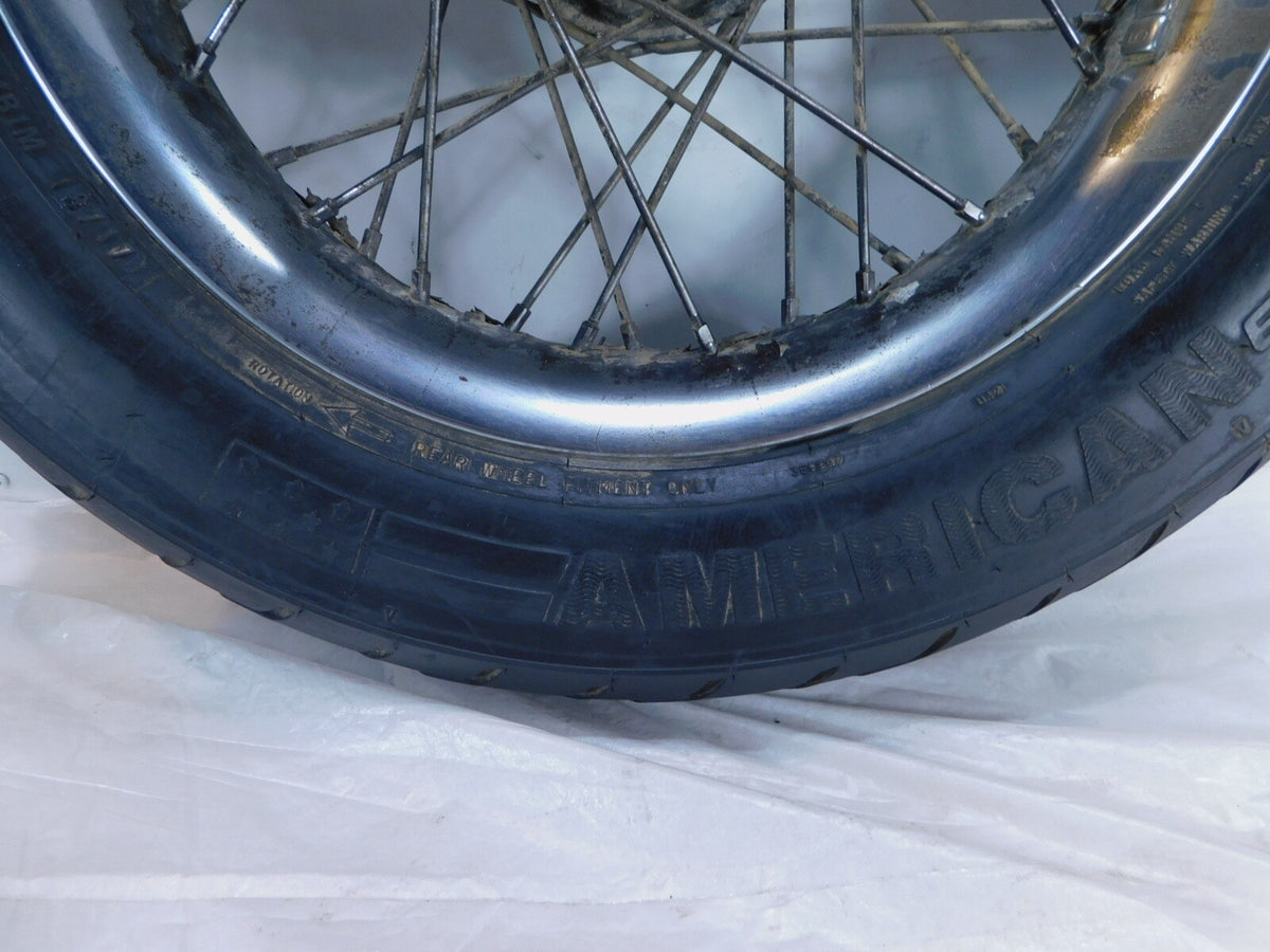 Harley Sportster & Road King Electra Glide Profile Laced Chrome Rear Wheel Rim - C3 Cycle