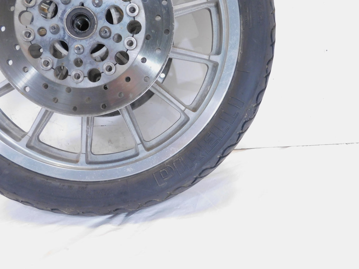 1996-1999 Harley Sportster 883 & 1200 Silver Dual Disc Front Wheel Rim & Rotors - C3 Cycle