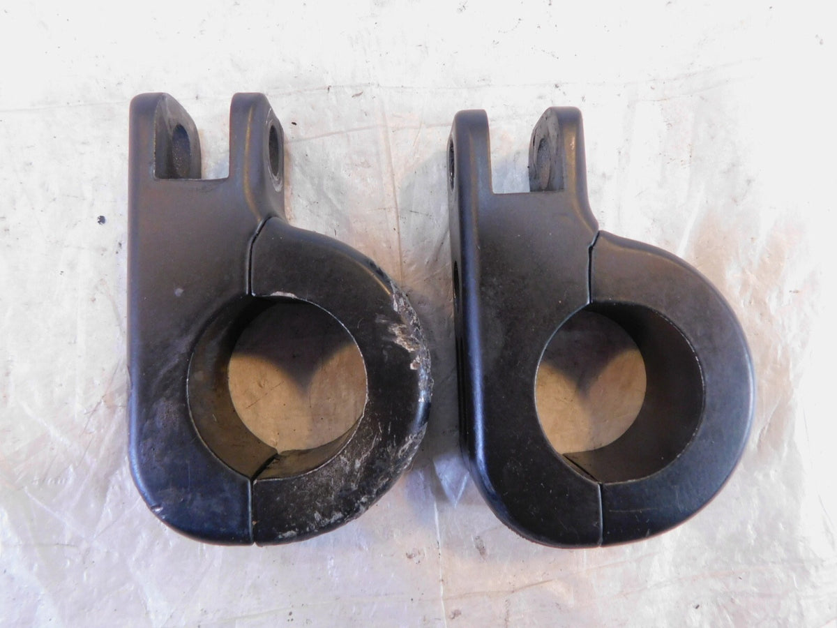 Harley Electra Glide & Road King Highway Footrest Footpeg Mount Bracket Clamps - C3 Cycle