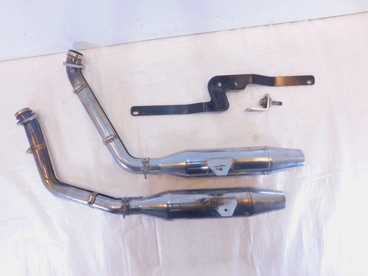 2001-2003 Indian Gilroy Scout Exhaust Header Pipes & Muffler System Bracket - C3 Cycle